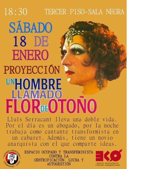 Proyección de la película "Un hombre llamado Flor de Otoño"