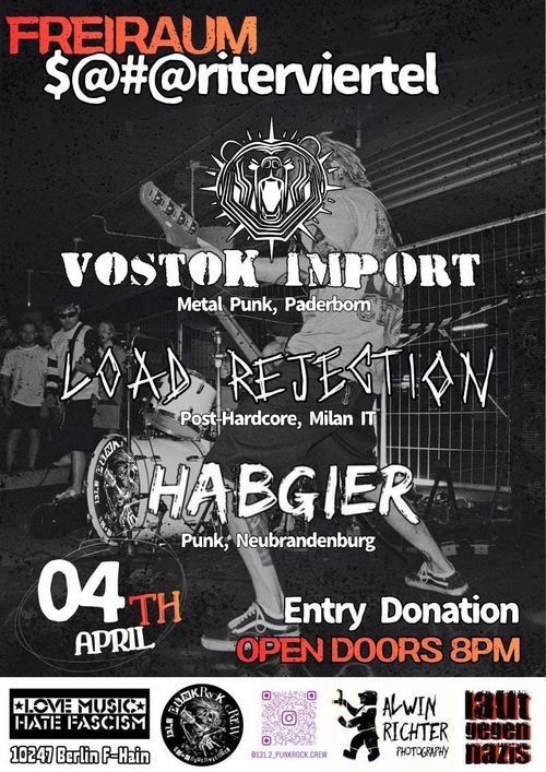 Punk und Post Hardcore im Freiraum im $@#@riterviertel