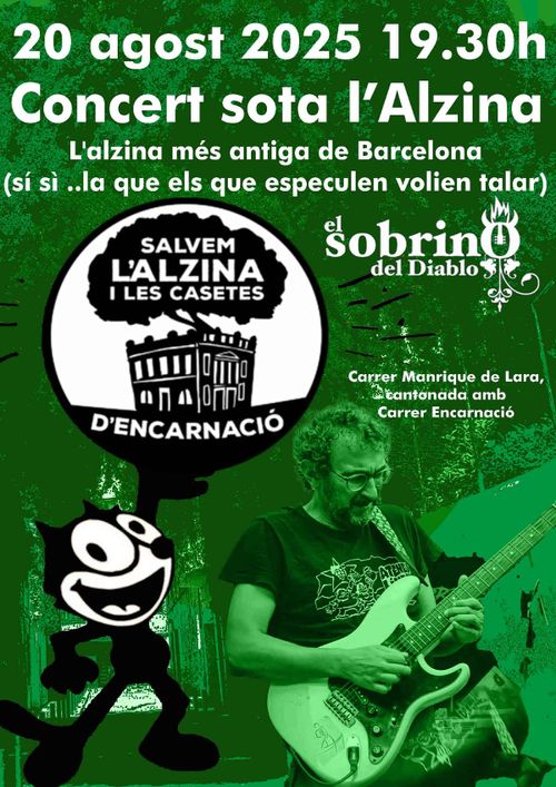 Concert sota l'alzina, El Sobrino del Diablo, Festes de Gràcia 2025