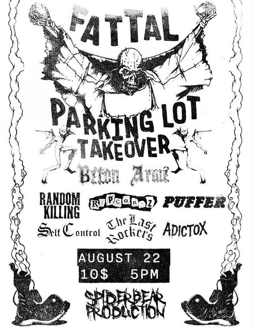Béton Armé + Random Killing + Ripcordz + Puffer + Self Control + The Last Rockers + Adictox