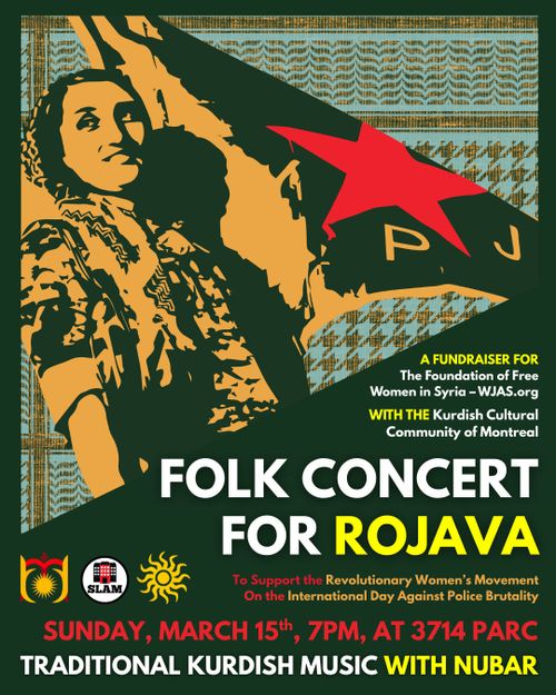 Fundraiser concert for Rojava