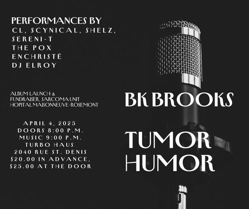 BK Brooks - Tumor Humor album launch + fundraiser