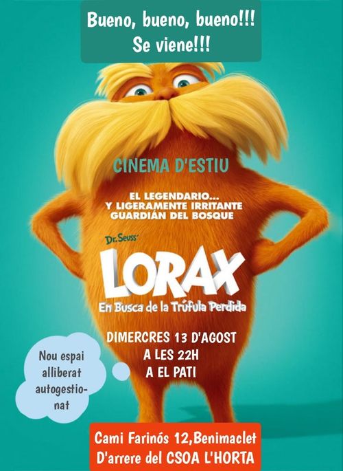 Lorax - Cinema d'estiu al Pati