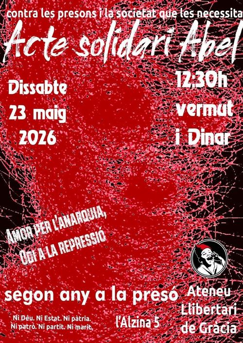 Llibertat Abel, vermut + dinar solidari