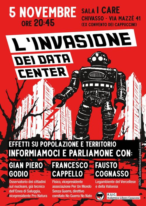 L'INVASIONE DEI DATA CENTER: INFORMIAMOCI! 