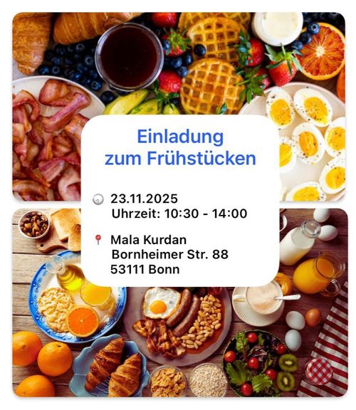 Frühstück im Kurdischen Kulturverein