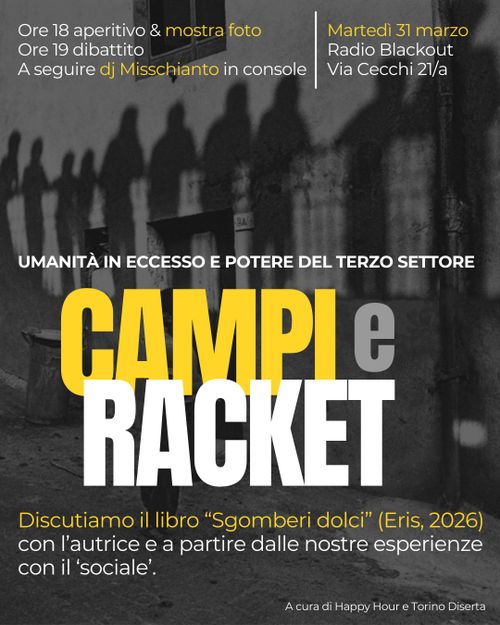 Campi e Racket: umanità in eccesso e potere del Terzo settore. 
