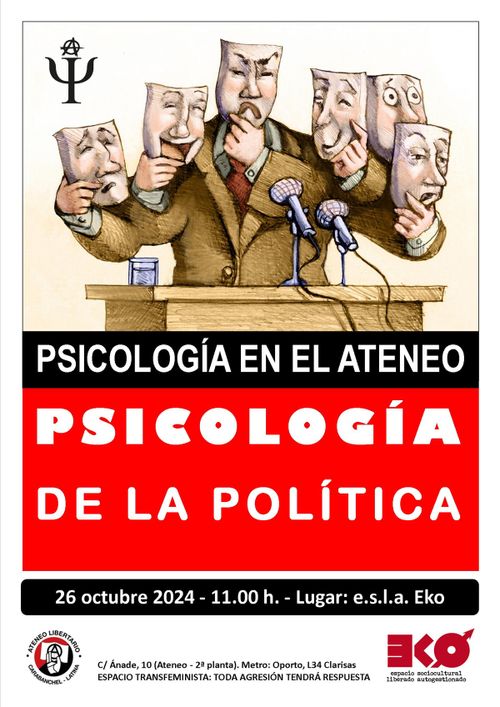  Psicología en el Ateneo. Psicología de la política.