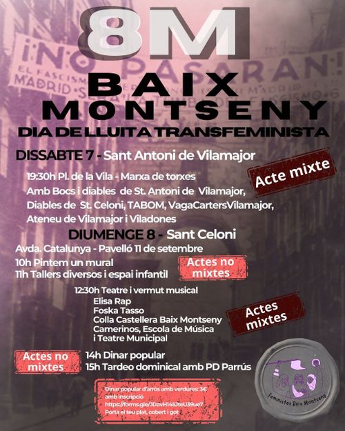 7M Baix Montseny - Dia de lluita transfeminista