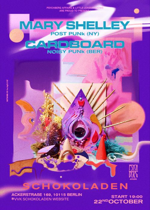 MARY SHELLEY (post-punk, nyc) + CARDBOARD (noisy post-punk, bln)