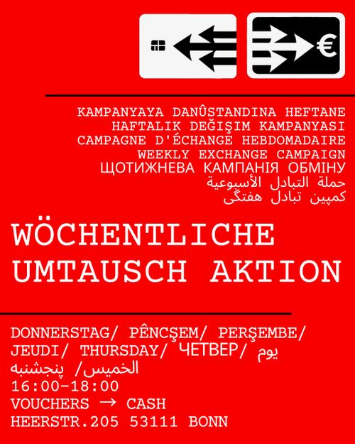 Bezahlkarte abschaffen! Tausch-Aktion gegen die Bezahlkarte