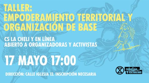 ✊ Taller de Empoderamiento Territorial y Organización de base ✊