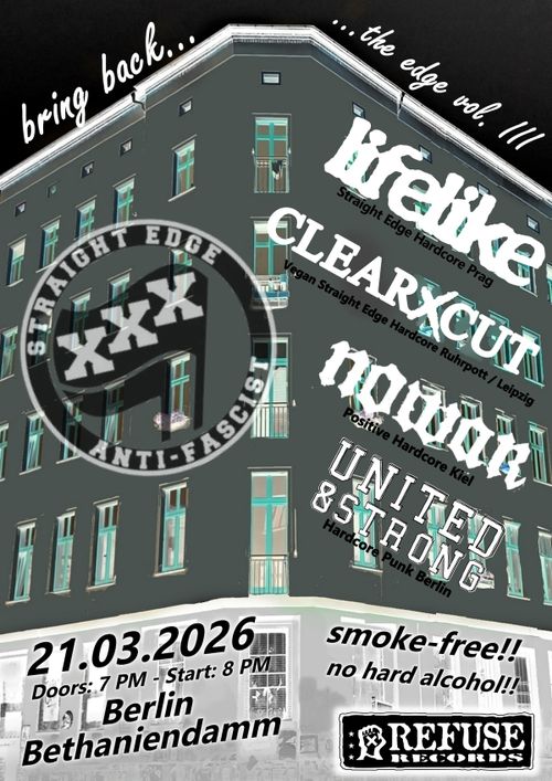 Hardcore: LIFELIKE, CLEARxCUT, NOWAR, UNITED&STRONG