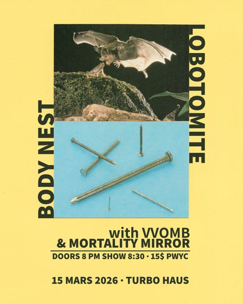 LOBOTOMITE + BODY NEST + VVOMB + MORTALITY MIRROR 