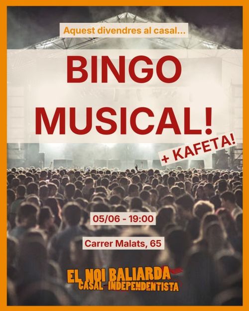 El 5J Cafeta + Bingo musical al Casal