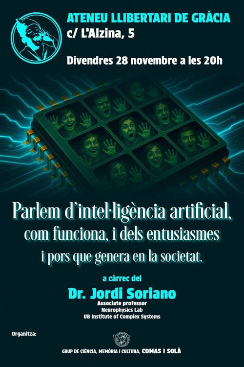 IA Intel·ligència Artificial, xerrada i col·loqui