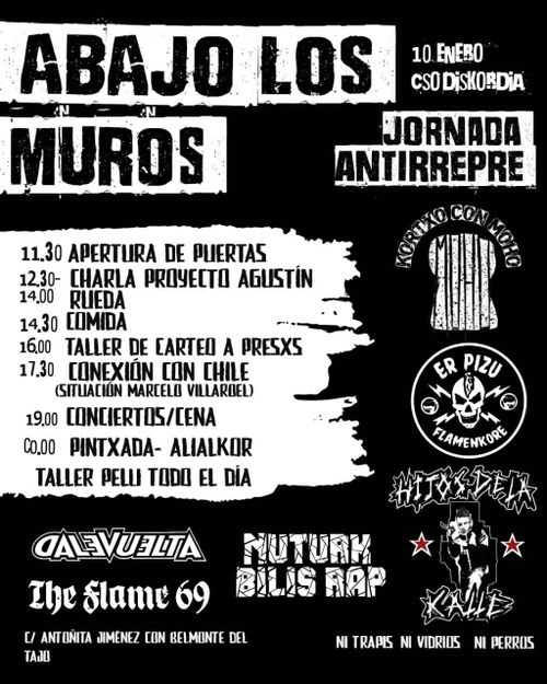 JORNADA ANTIRREPRE: Abajo los Muros