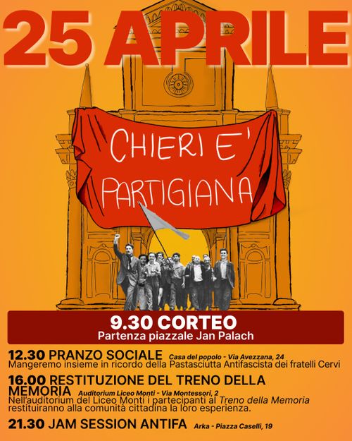 Chieri è partigiana, giornata del 25 Aprile