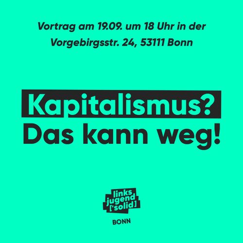 Kapitalismus? Das kann weg!