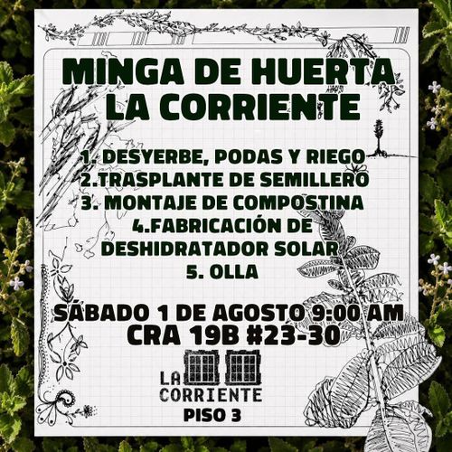 Minga de huerta La Corriente