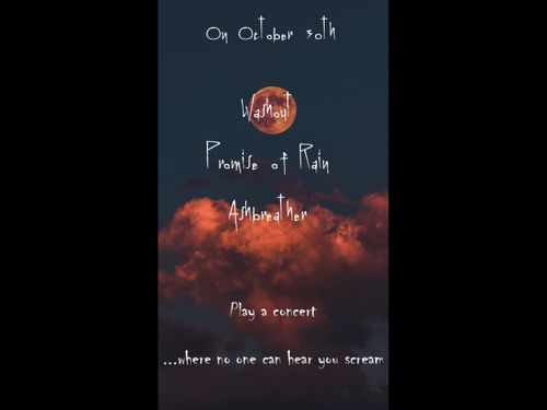 A very AssWasher Halloween: Ashbreather, Washout and Promise of Rain