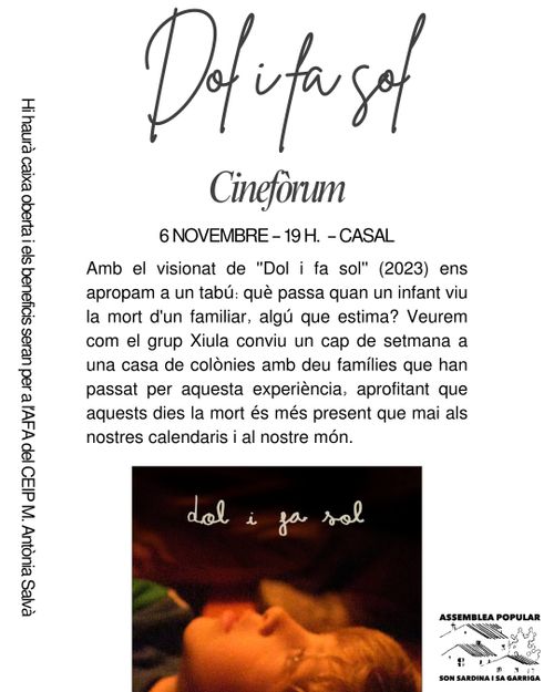 CINEFÒRUM DE L'ASSEMBLEA: DOL I FA SOL 