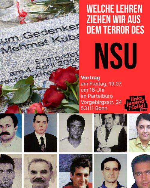 Vortrag über Rassismus und rechten Terror: Der NSU