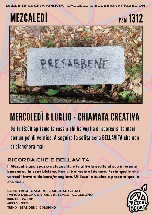 CHIAMATA CREATIVA E CENA BELLAVITA