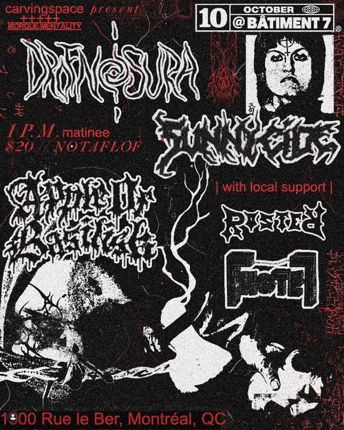 Carving Space + Morgue Mentality presents a sludge matinee