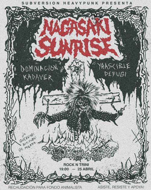 Concert punk: Nagasaki Sunrise, Dominación, Kadaver, Yrascible, Defugi