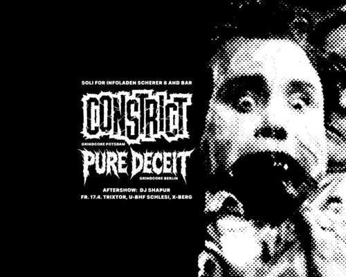 Soliconcert: Constrict + Pure Deceit + Aftershow: DJ Shapur 