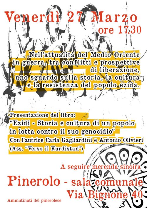 Presentazione del libro: Ezidi, storia e cultura di un popolo in lotta contro il suo genocidio