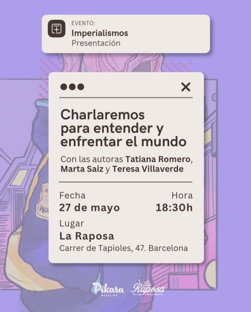Charla con Tatiana Romero, Marta Saiz y Teresa Villaverde