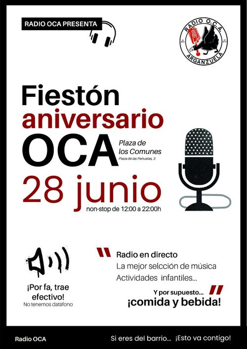 Fiestón aniversario de Radio OCA