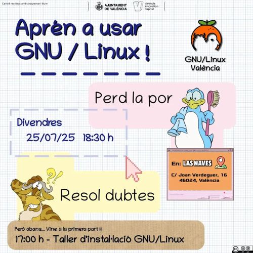 Apren a usar GNU/Linux! Taller pràctic