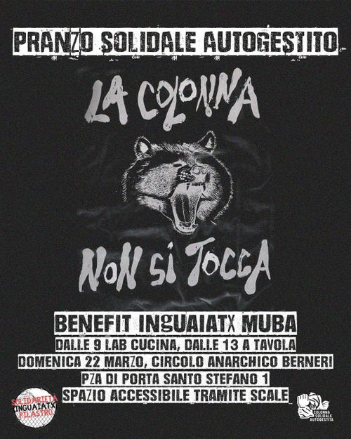 Pranzo Solidale Autogestito Benefit Inguaiatx