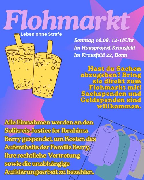 Flohmarkt - Justice for Ibrahima!