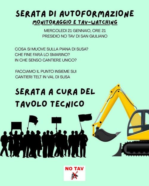  Monitoraggio e Tav - watching - serata di autoformazione