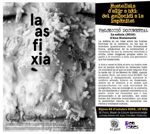 Projecció del documental 'La asfixia'
