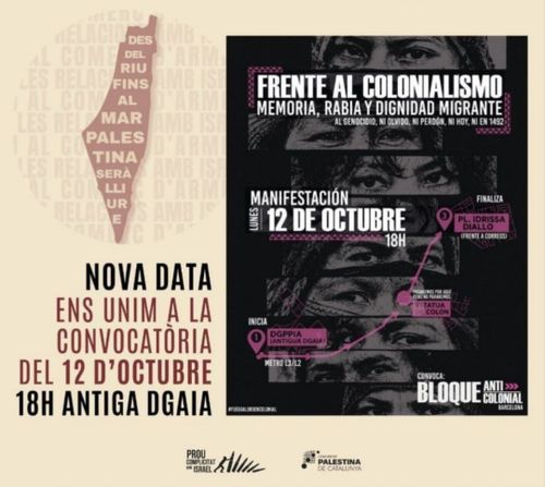 Manifestació en suport de Palestina i contra el colonialisme