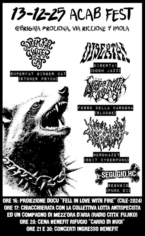 13/12 ACAB Fest @Brigata Prociona Imola
