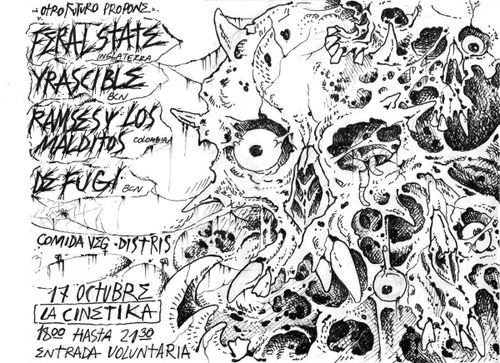 Concert punk: Feral State, Yrascible, Ramses y los Malditos i Defugi
