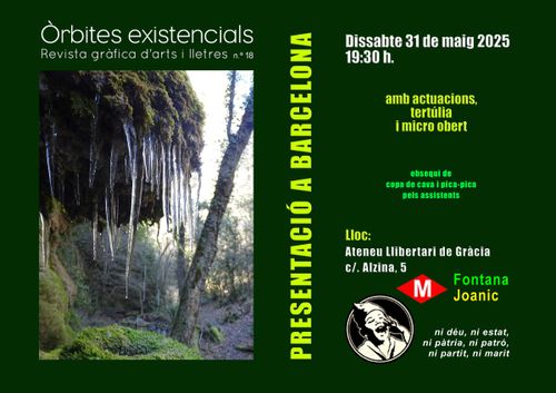 Presentaci-o de la revista: ÒRBITES EXISTENCIALS nº18
