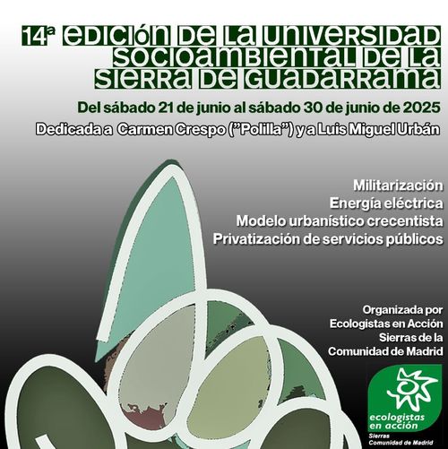 14ª edición de la Universidad Socioambiental de la Sierra de Guadarrama