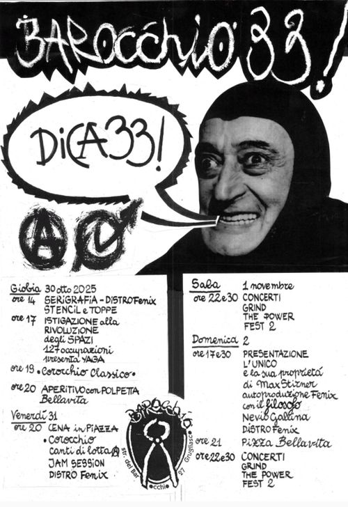 33 ANNI DI OCCUPAZIONE BAROCCHIO SQUAT