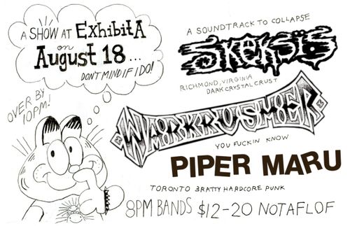SKEKSIS (Richmond, VA) + PIPER MARU (T.O.) + Warkrusher 