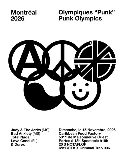 Judy & The Jerks, Bad Anxiety, Love Canal, Total Nada, Durex 