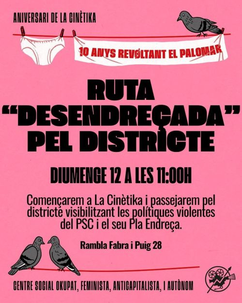 Ruta desendreçada antigentrificadora pel districte
