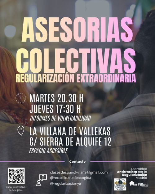 Asesorías colectivas Proceso Regularización Extraordinaria