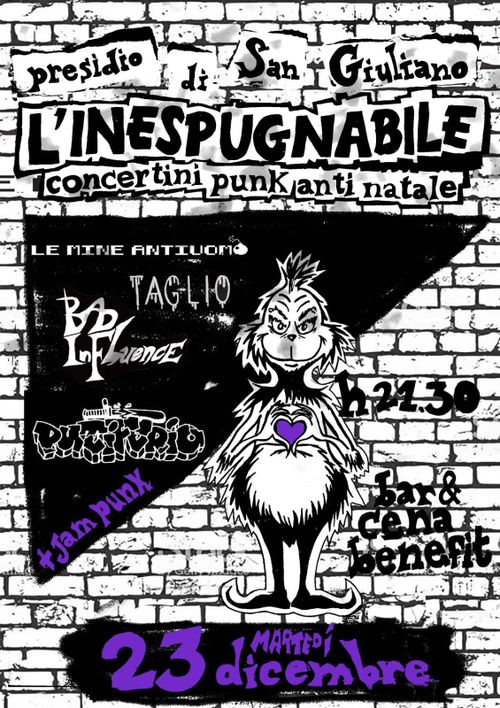 L’Inespugnabile. Concertini punk anti natale
